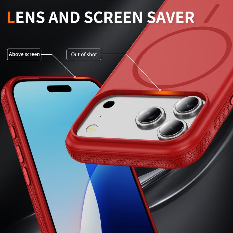 For iPhone 17 Pro Imitation Original Magsafe PC Hybrid TPU Phone Case(Red) - iPhone 17 Pro Cases by buy2fix | Online Shopping UK | buy2fix