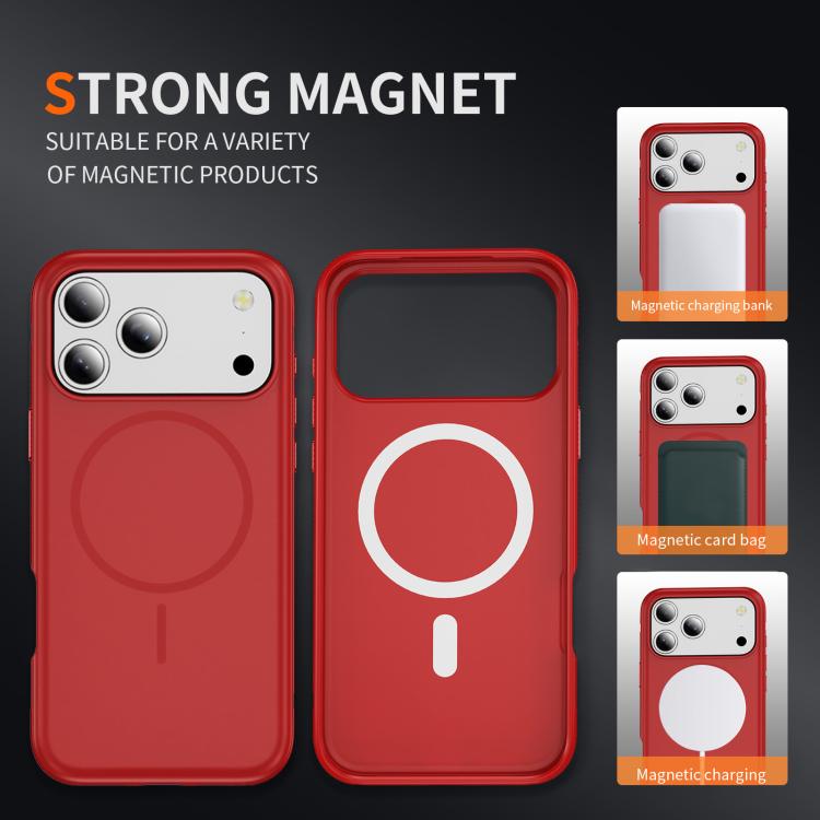 For iPhone 17 Pro Max Imitation Original Magsafe PC Hybrid TPU Phone Case(Red) - iPhone 17 Pro Max Cases by buy2fix | Online Shopping UK | buy2fix