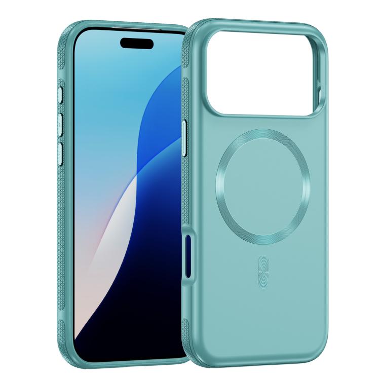 For iPhone 17 Pro Max Imitation Original CD Texture Magsafe PC Hybrid TPU Phone Case(Light Blue) - iPhone 17 Pro Max Cases by buy2fix | Online Shopping UK | buy2fix