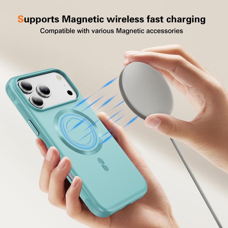 For iPhone 17 Pro Max Imitation Original CD Texture Magsafe PC Hybrid TPU Phone Case(Light Blue) - iPhone 17 Pro Max Cases by buy2fix | Online Shopping UK | buy2fix