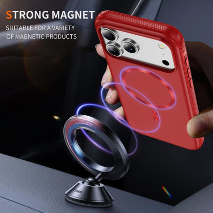 For iPhone 17 Pro Imitation Original CD Texture Magsafe PC Hybrid TPU Phone Case(Red) - iPhone 17 Pro Cases by buy2fix | Online Shopping UK | buy2fix