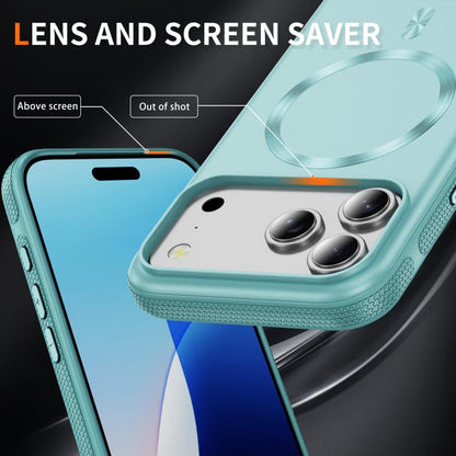 For iPhone 17 Pro Imitation Original CD Texture Magsafe PC Hybrid TPU Phone Case(Light Blue) - iPhone 17 Pro Cases by buy2fix | Online Shopping UK | buy2fix