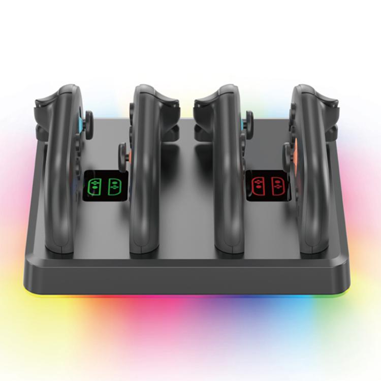 For Nintendo Switch 2 OIVO IV-SW224 Game Controller Magnetic Charging Stand(Black) - Charger & Power by OIVO | Online Shopping UK | buy2fix