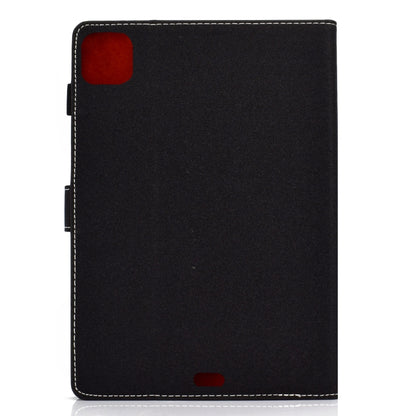 For iPad Air 2022 / 2020 10.9 Solid Color Magnetic Horizontal Flip Leather Case with Card Slots & Holder & Anti-skid Strip(Black) - iPad Air (2022) / (2020) 10.9 Cases by buy2fix | Online Shopping UK | buy2fix