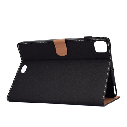 For iPad Air 2022 / 2020 10.9 Solid Color Magnetic Horizontal Flip Leather Case with Card Slots & Holder & Anti-skid Strip(Black) - iPad Air (2022) / (2020) 10.9 Cases by buy2fix | Online Shopping UK | buy2fix