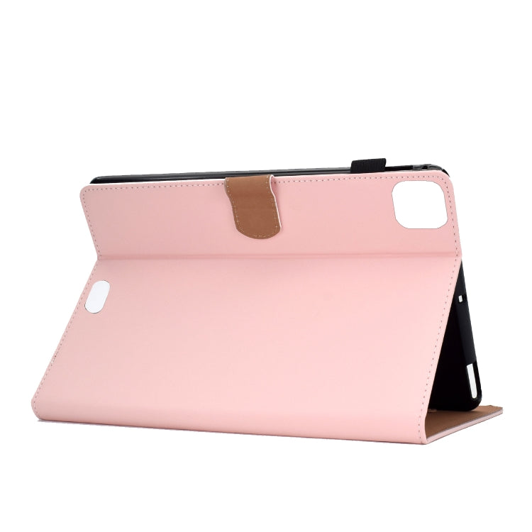 For iPad Air 2022 / 2020 10.9 Solid Color Magnetic Horizontal Flip Leather Case with Card Slots & Holder & Anti-skid Strip(Pink) - iPad Air (2022) / (2020) 10.9 Cases by buy2fix | Online Shopping UK | buy2fix