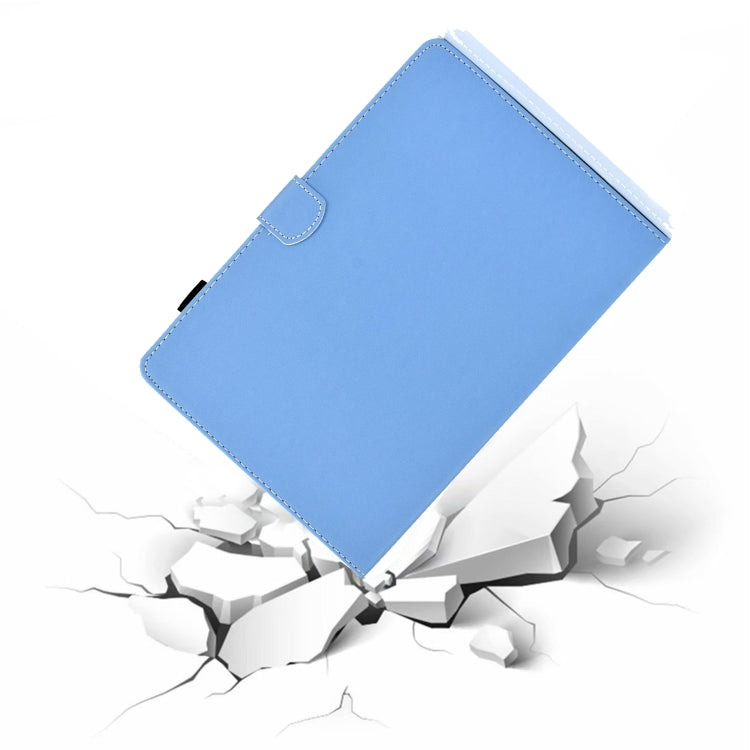 For iPad Air 2022 / 2020 10.9 Solid Color Magnetic Horizontal Flip Leather Case with Card Slots & Holder & Anti-skid Strip(Blue) - iPad Air (2022) / (2020) 10.9 Cases by buy2fix | Online Shopping UK | buy2fix