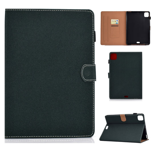 For iPad Air 2022 / 2020 10.9 Solid Color Magnetic Horizontal Flip Leather Case with Card Slots & Holder & Anti-skid Strip(Green) - iPad Air (2022) / (2020) 10.9 Cases by buy2fix | Online Shopping UK | buy2fix