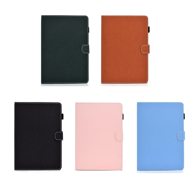 For iPad Air 2022 / 2020 10.9 Solid Color Magnetic Horizontal Flip Leather Case with Card Slots & Holder & Anti-skid Strip(Brown) - iPad Air (2022) / (2020) 10.9 Cases by buy2fix | Online Shopping UK | buy2fix
