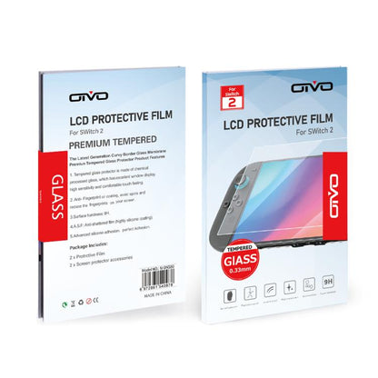 For Nintendo Switch 2 2pcs OIVO IV-SW280 HD Tempered Glass Film - Tempered Glass by OIVO | Online Shopping UK | buy2fix