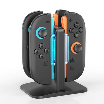 For Nintendo Switch 2 OIVO IV-SW342 4 in 1 Game Controller Magnetic Charging Stand(Black) - Charger & Power by OIVO | Online Shopping UK | buy2fix