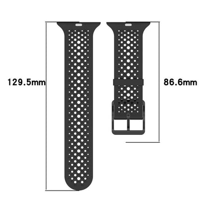 For Apple Watch 42 / 44 / 45 / 46 / 49mm xDfind Breathable Silicone Watch Band(White) - Watch Bands by xDfind | Online Shopping UK | buy2fix