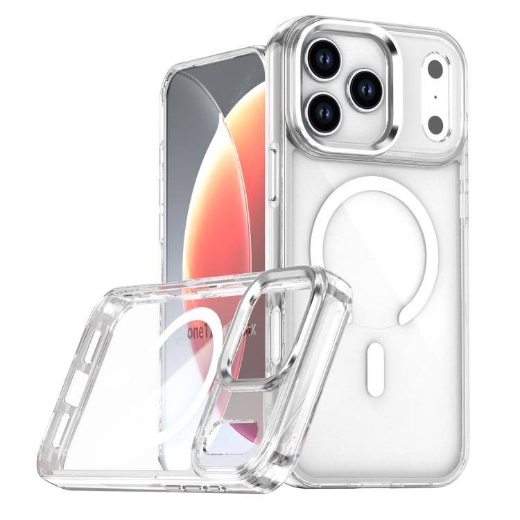 For iPhone 17 Pro Max MagSafe Magnetic Clear Phone Case(White) - iPhone 17 Pro Max Cases by buy2fix | Online Shopping UK | buy2fix