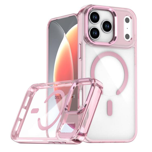 For iPhone 17 Pro Max MagSafe Magnetic Clear Phone Case(Pink) - iPhone 17 Pro Max Cases by buy2fix | Online Shopping UK | buy2fix