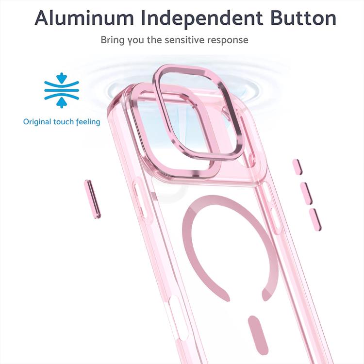 For iPhone 17 Pro Max MagSafe Magnetic Clear Phone Case(Pink) - iPhone 17 Pro Max Cases by buy2fix | Online Shopping UK | buy2fix