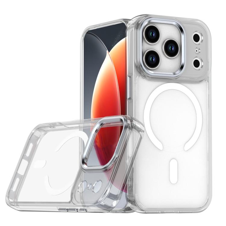 For iPhone 17 Pro MagSafe Magnetic Clear Phone Case(White) - iPhone 17 Pro Cases by buy2fix | Online Shopping UK | buy2fix