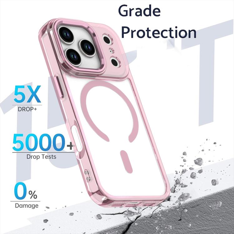 For iPhone 17 Pro MagSafe Magnetic Clear Phone Case(White) - iPhone 17 Pro Cases by buy2fix | Online Shopping UK | buy2fix
