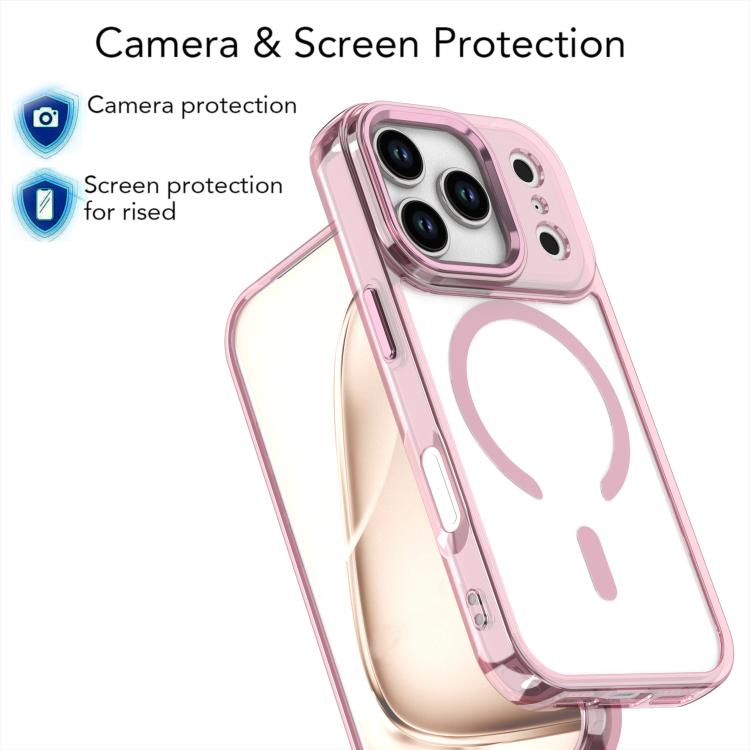 For iPhone 17 Pro MagSafe Magnetic Clear Phone Case(White) - iPhone 17 Pro Cases by buy2fix | Online Shopping UK | buy2fix