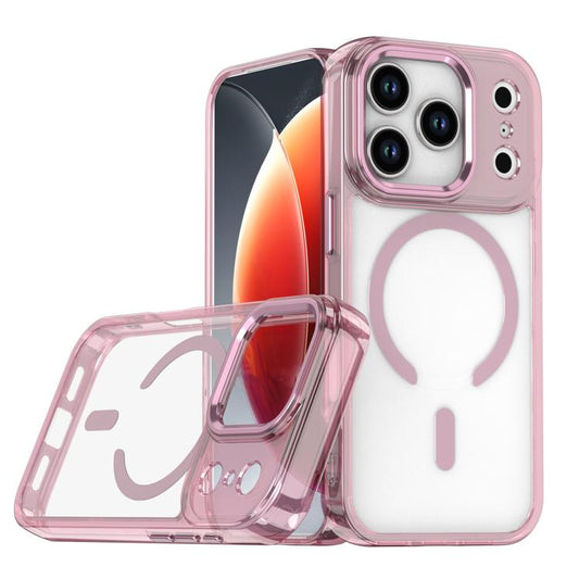 For iPhone 17 Pro MagSafe Magnetic Clear Phone Case(Pink) - iPhone 17 Pro Cases by buy2fix | Online Shopping UK | buy2fix