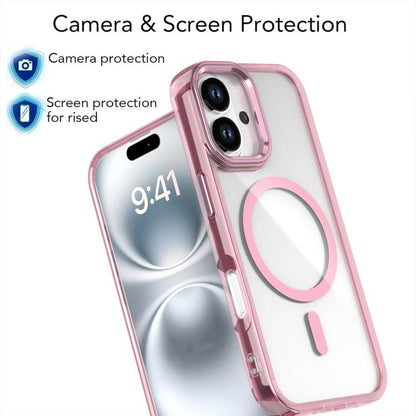 For iPhone 17 MagSafe Magnetic Clear Phone Case(Pink) - iPhone 17 Cases by buy2fix | Online Shopping UK | buy2fix