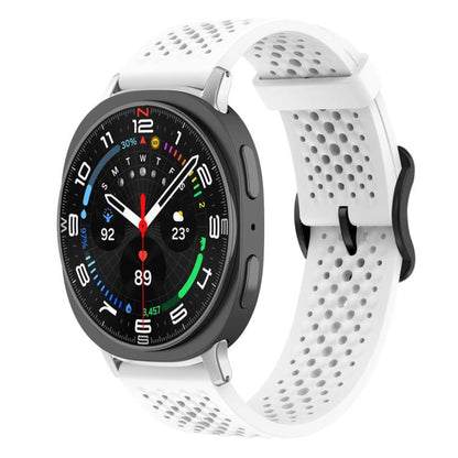 For Samsung Galaxy Watch8 / 8 Classic xDfind Breathable Silicone Watch Band(White) - Watch Bands by xDfind | Online Shopping UK | buy2fix