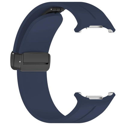 For Samsung Galaxy Watch Ultra / Ultra 2025 xDfind  Flat Head Groove Folding Black Buckle Silicone Watch Band(Midnight Blue) - Watch Bands by xDfind | Online Shopping UK | buy2fix