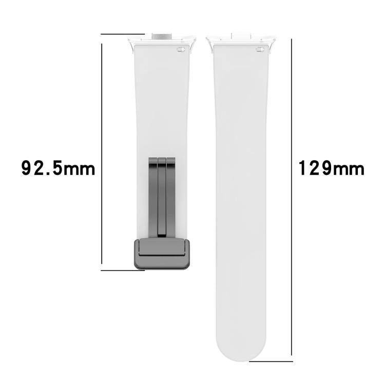 For Redmi Watch 3 xDfind  Flat Head Groove Folding Black Buckle Silicone Watch Band(Pine Green) - Watch Bands by xDfind | Online Shopping UK | buy2fix