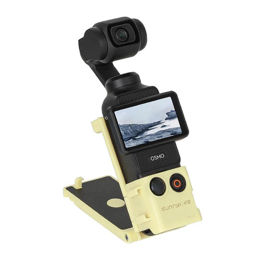 For DJI OSMO Pocket 3 Sunnylife Magnetic Mount 1/4 Adapter Cold Shoe Tabletop Base Bracket Angles Adjustable Multi Expansion Mount(Yellow) - Mount & Holder by Sunnylife | Online Shopping UK | buy2fix