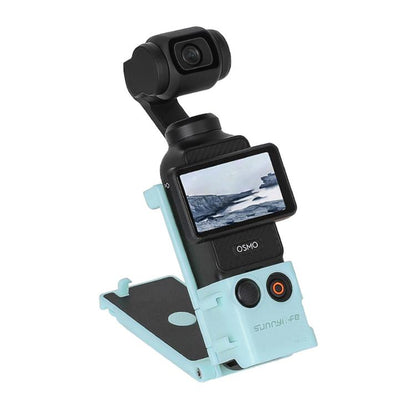 For DJI OSMO Pocket 3 Sunnylife Magnetic Mount 1/4 Adapter Cold Shoe Tabletop Base Bracket Angles Adjustable Multi Expansion Mount(Blue) - Mount & Holder by Sunnylife | Online Shopping UK | buy2fix