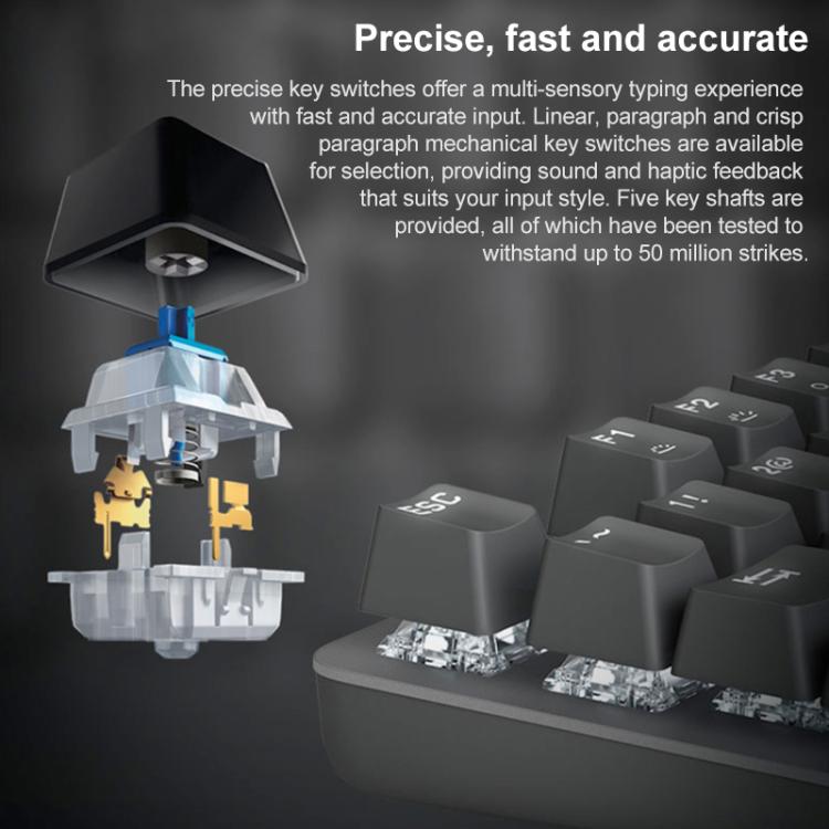 Logitech K845 Backlit Mechanical Wired Keyboard, Cable Length: 1.8m, Type:Longhua-Red Axis(Black) - Wired Keyboard by Logitech | Online Shopping UK | buy2fix