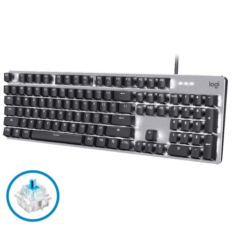 Logitech K845 Backlit Mechanical Wired Keyboard, Cable Length: 1.8m, Type:TTC-Blue Axis(Black) - Wired Keyboard by Logitech | Online Shopping UK | buy2fix