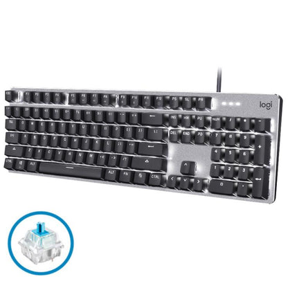 Logitech K845 Backlit Mechanical Wired Keyboard, Cable Length: 1.8m, Type:TTC-Blue Axis(Black) - Wired Keyboard by Logitech | Online Shopping UK | buy2fix
