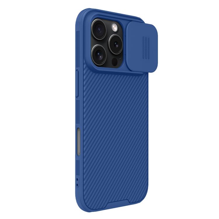 For iPhone 16 Pro NILLKIN CamShield Pro PC Phone Case(Blue) - iPhone 16 Pro Cases by NILLKIN | Online Shopping UK | buy2fix