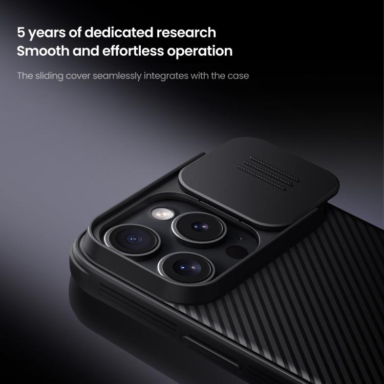 For iPhone 16 Pro NILLKIN CamShield Pro PC Phone Case(Black) - iPhone 16 Pro Cases by NILLKIN | Online Shopping UK | buy2fix