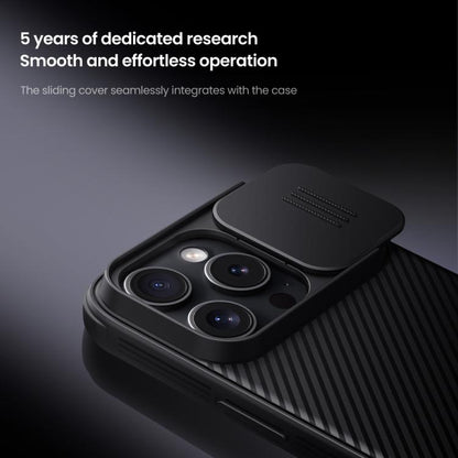 For iPhone 16 Pro NILLKIN CamShield Pro PC Phone Case(Black) - iPhone 16 Pro Cases by NILLKIN | Online Shopping UK | buy2fix