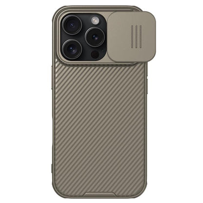 For iPhone 16 Pro NILLKIN CamShield Pro PC Phone Case(Gold) - iPhone 16 Pro Cases by NILLKIN | Online Shopping UK | buy2fix