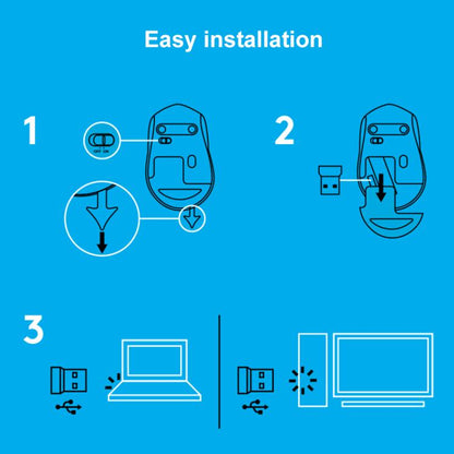 Logitech B330 1000DPI Silent Bluetooth Wireless Mouse(Black) - Wireless Mice by Logitech | Online Shopping UK | buy2fix