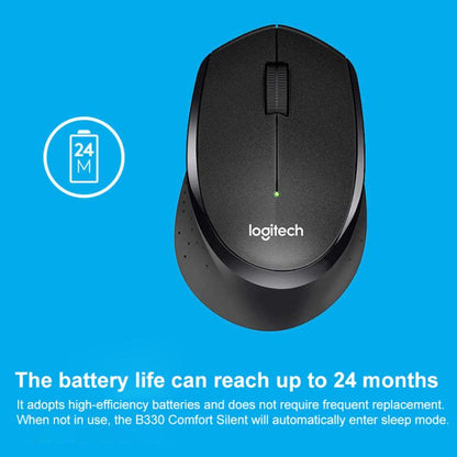 Logitech B330 1000DPI Silent Bluetooth Wireless Mouse(Black) - Wireless Mice by Logitech | Online Shopping UK | buy2fix