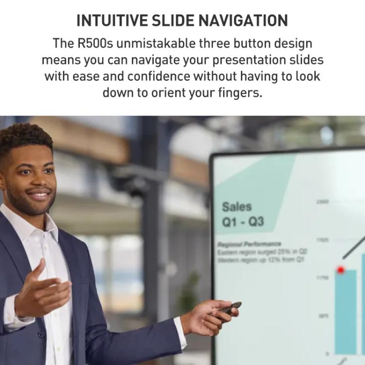 Logitech R500s Laser Wireless Smart Presentation Remote Controller(Grey) -  by Logitech | Online Shopping UK | buy2fix