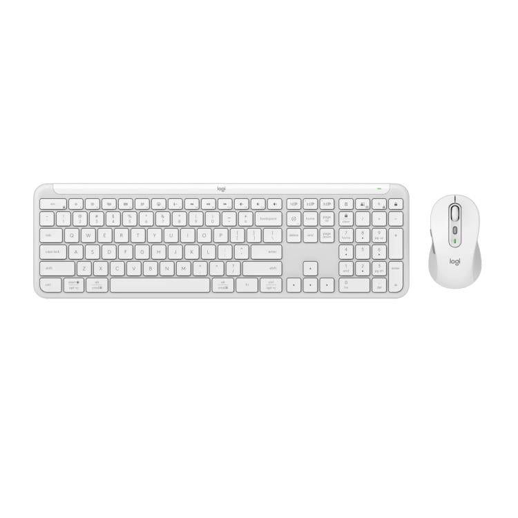 Logitech MK950 Wireless Slim Bluetooth Keyboard and Mouse Set(White) - Wireless Keyboard by Logitech | Online Shopping UK | buy2fix