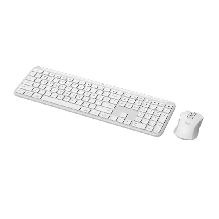 Logitech MK950 Wireless Slim Bluetooth Keyboard and Mouse Set(White) - Wireless Keyboard by Logitech | Online Shopping UK | buy2fix