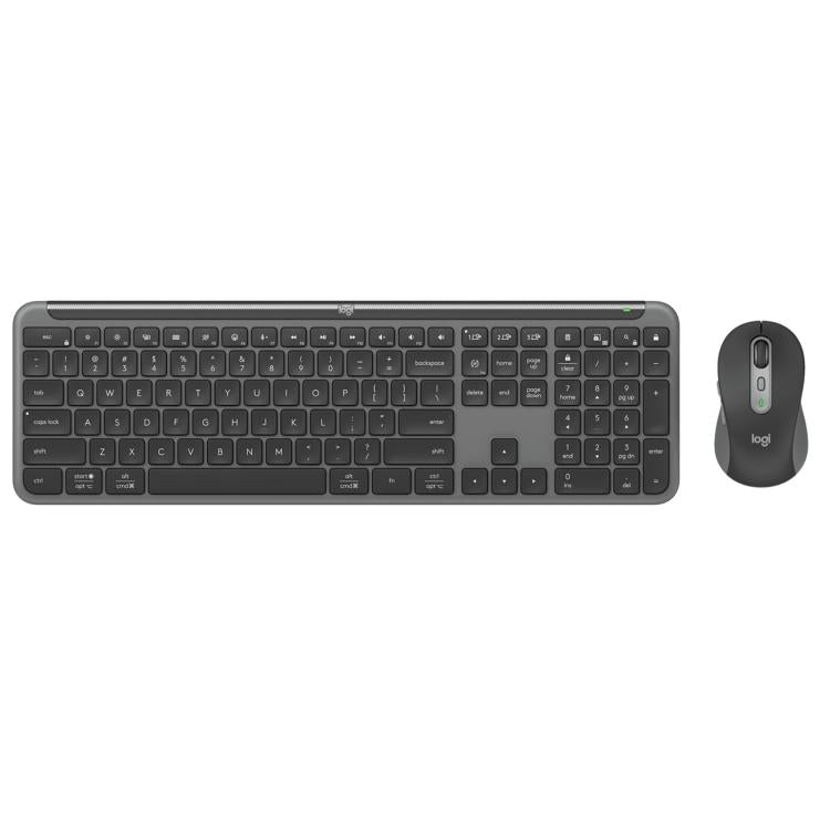 Logitech MK950 Wireless Slim Bluetooth Keyboard and Mouse Set(Black) - Wireless Keyboard by Logitech | Online Shopping UK | buy2fix