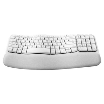 Logitech WAVE KEYS Wireless Ergonomic Keyboard(White) - Wireless Keyboard by Logitech | Online Shopping UK | buy2fix