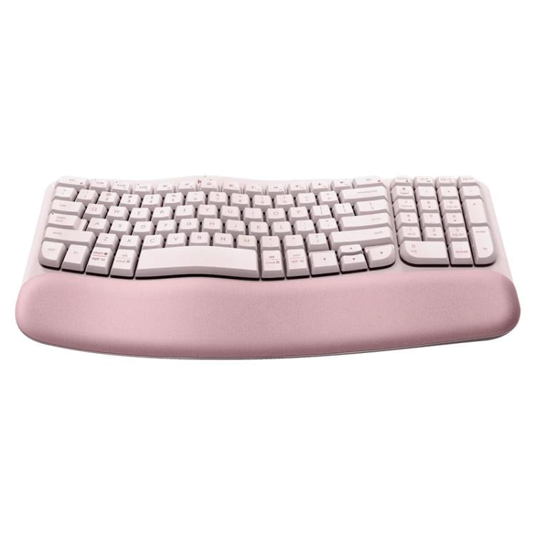Logitech WAVE KEYS Wireless Ergonomic Keyboard(Pink) - Wireless Keyboard by Logitech | Online Shopping UK | buy2fix