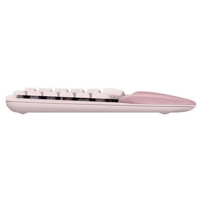 Logitech WAVE KEYS Wireless Ergonomic Keyboard(Pink) - Wireless Keyboard by Logitech | Online Shopping UK | buy2fix