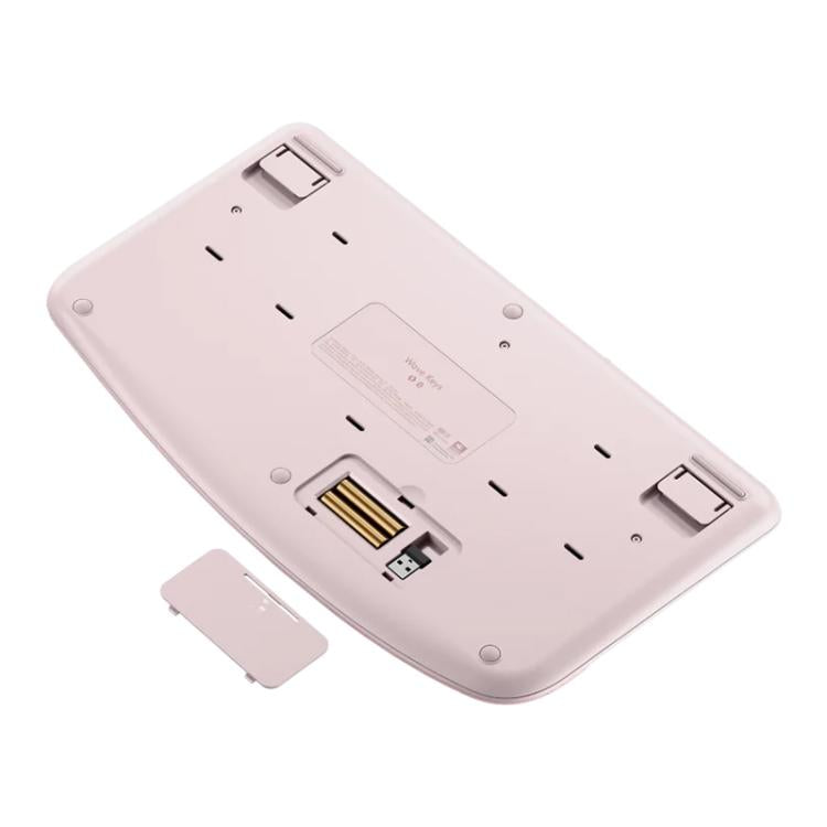 Logitech WAVE KEYS Wireless Ergonomic Keyboard(Pink) - Wireless Keyboard by Logitech | Online Shopping UK | buy2fix