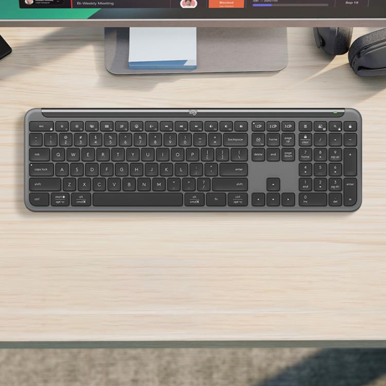 Logitech K950 Slim Silent Wireless Bluetooth Keyboard(Black) - Wireless Keyboard by Logitech | Online Shopping UK | buy2fix