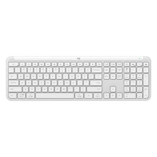 Logitech K950 Slim Silent Wireless Bluetooth Keyboard(White) - Wireless Keyboard by Logitech | Online Shopping UK | buy2fix