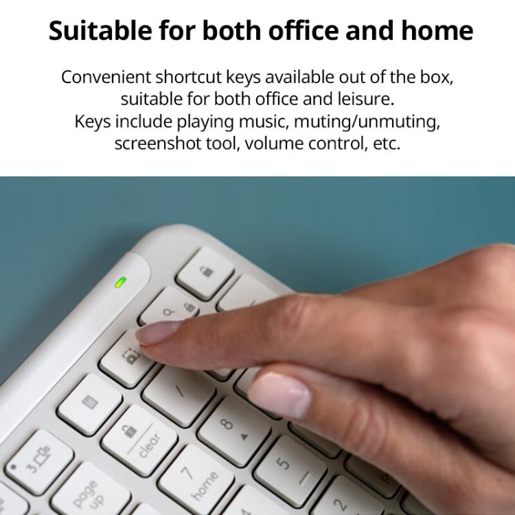 Logitech K950 Slim Silent Wireless Bluetooth Keyboard(White) - Wireless Keyboard by Logitech | Online Shopping UK | buy2fix