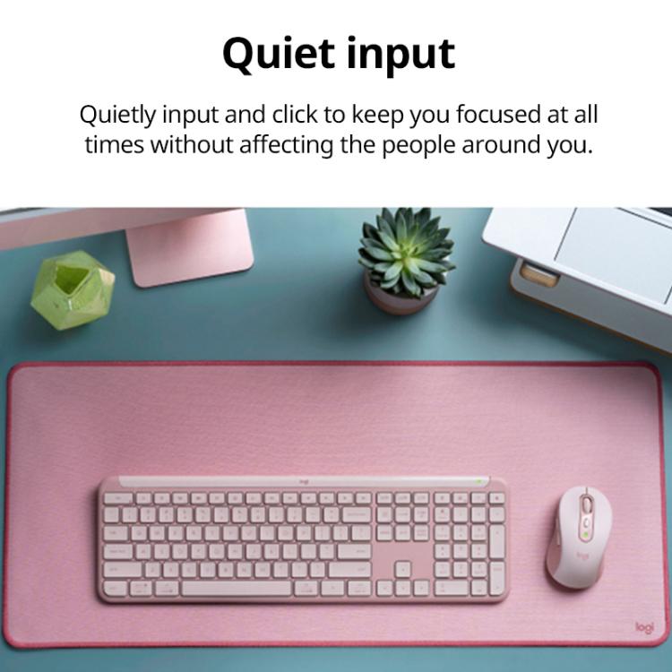 Logitech K950 Slim Silent Wireless Bluetooth Keyboard(White) - Wireless Keyboard by Logitech | Online Shopping UK | buy2fix